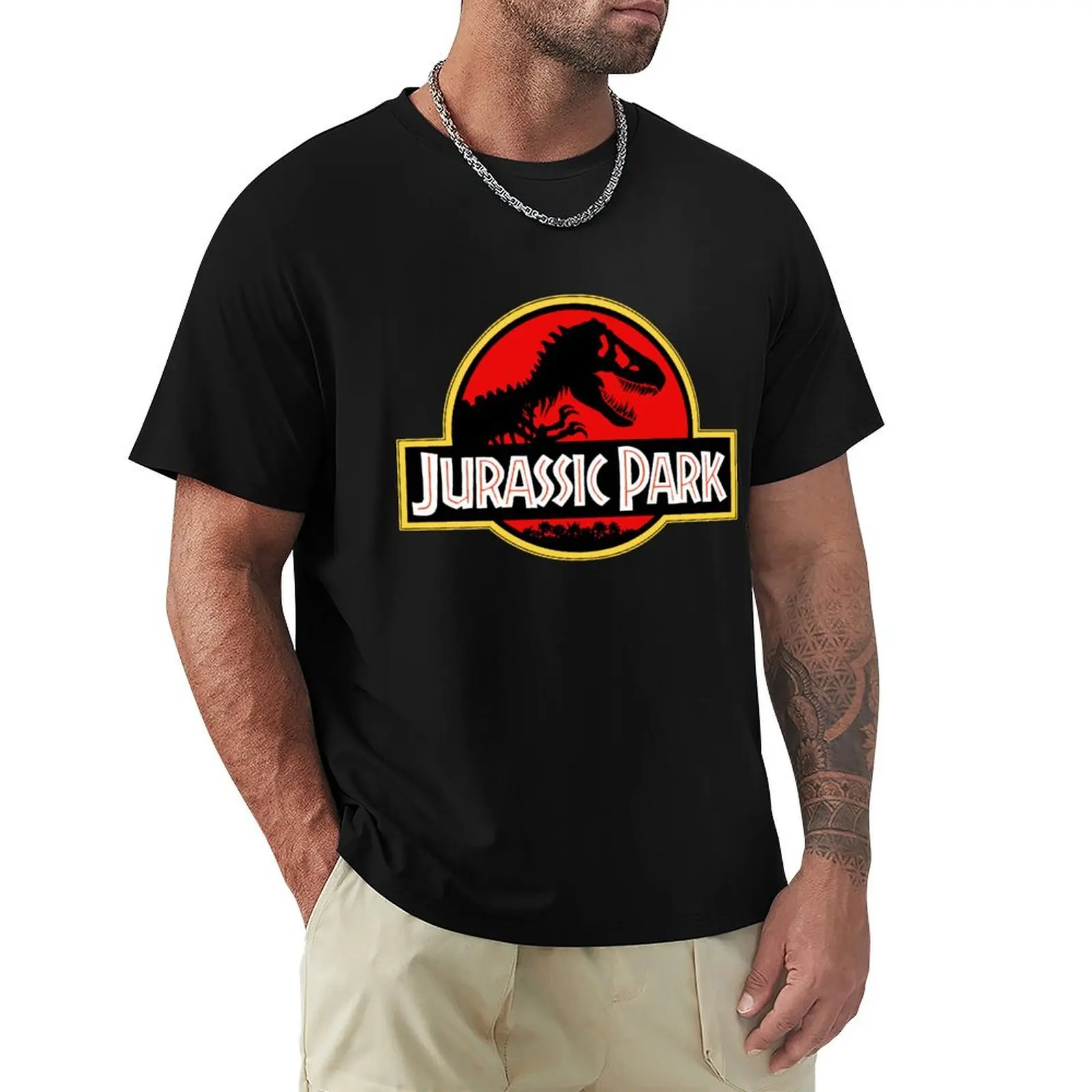 Jurrasic Park T-Shirt tops man clothes quick drying sports fans Men's t shirts