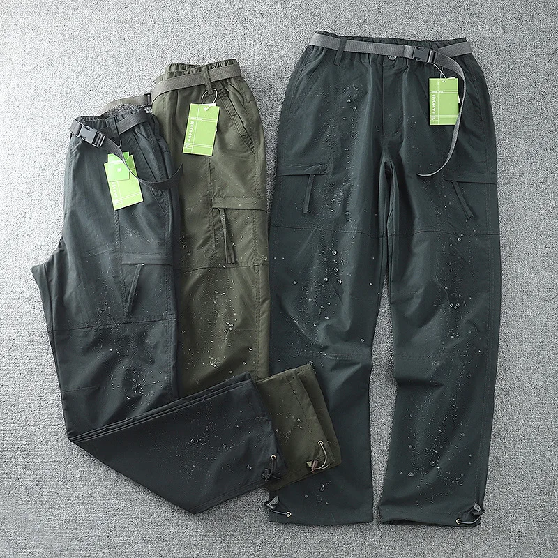 

Waterproof Cargo Pants Men Spring Quick Dry Long Trousers Autumn Outdoor Sports Trekking Camping Fishing Pants Plus Size 4XL