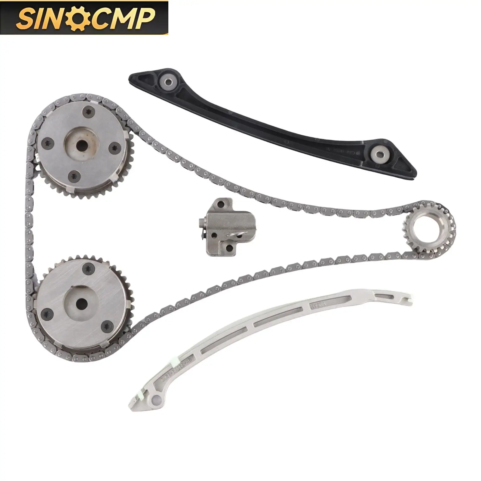 

CJ5E6C525AD+CJ5E6C524AD Timing Chain Kit+ 2 VVT For Land Rover Range Rover Evoque Freelander 2.0L 2011 Timing Components 1Set