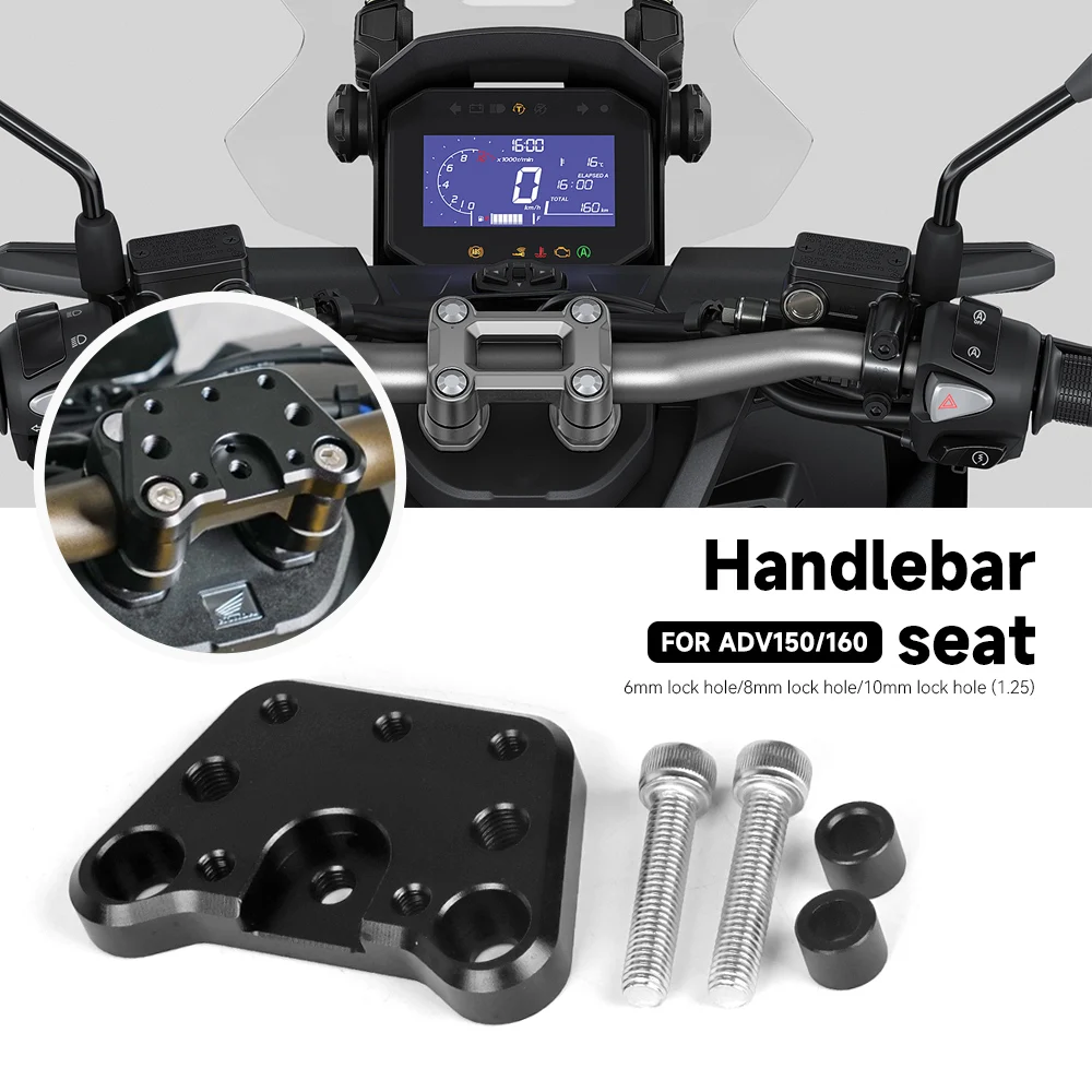 

Motorcycle CNC Handlebar mounting seat Riser Clamp Mount Top Cover Accessories For HONDA ADV150 adv150 ADV160 adv160