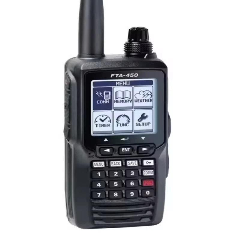 FTA-450L Yaesu Airband VHF Aviation Radio 8.33KHz Handheld Two-Way Transceiver 118-136MHz