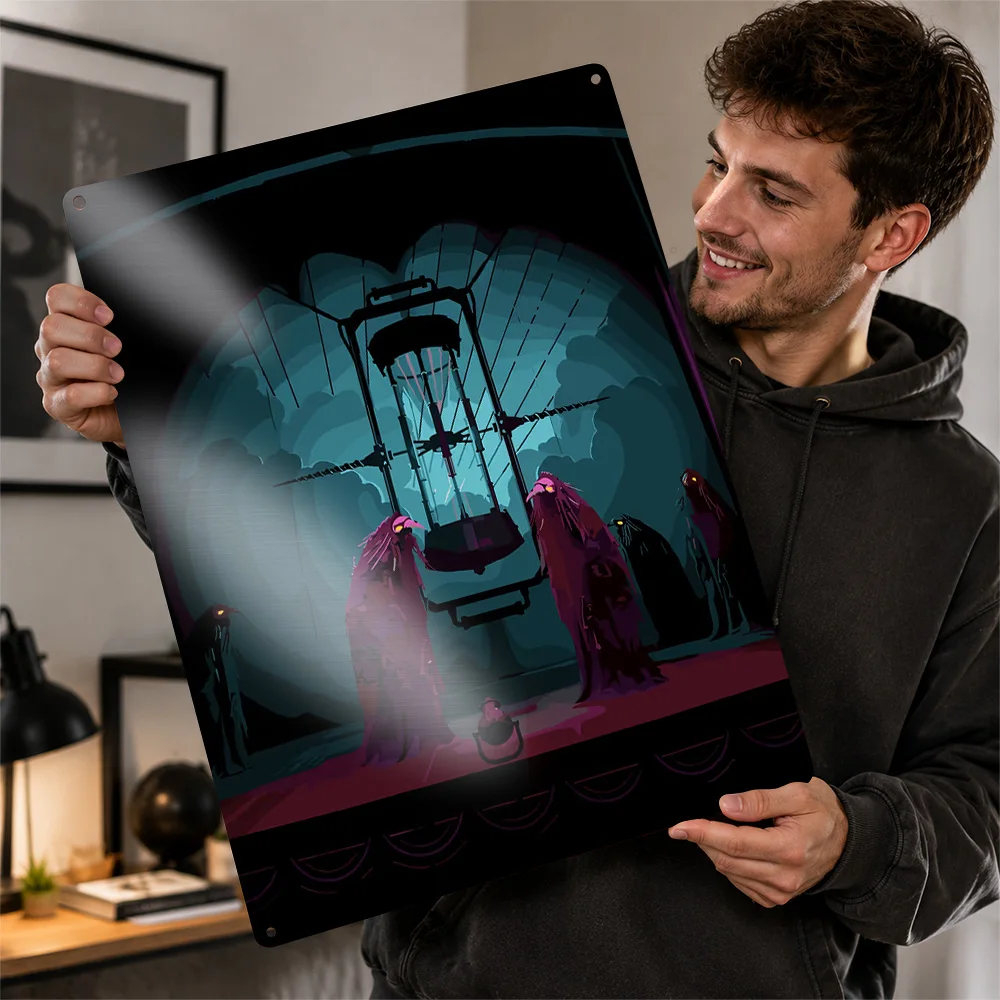 Pathologic 3 Underground Chamber Aluminum Poster Illustrated Wall Art For Home Office Customized Metal Sign Video Game Fan Gift