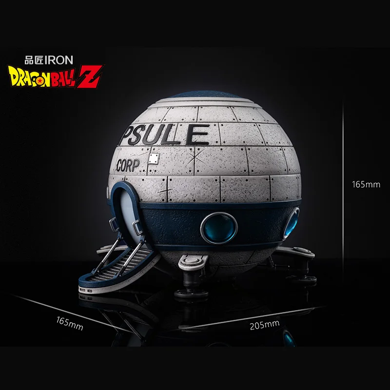 Dragon Ball Capsule Corp ยานอวกาศ Frieza ยานอวกาศ Ashtray อะนิเมะ Action Figure รูปปั้นเครื่องประดับชุดโรงรถชุดของเล่นของขวัญ