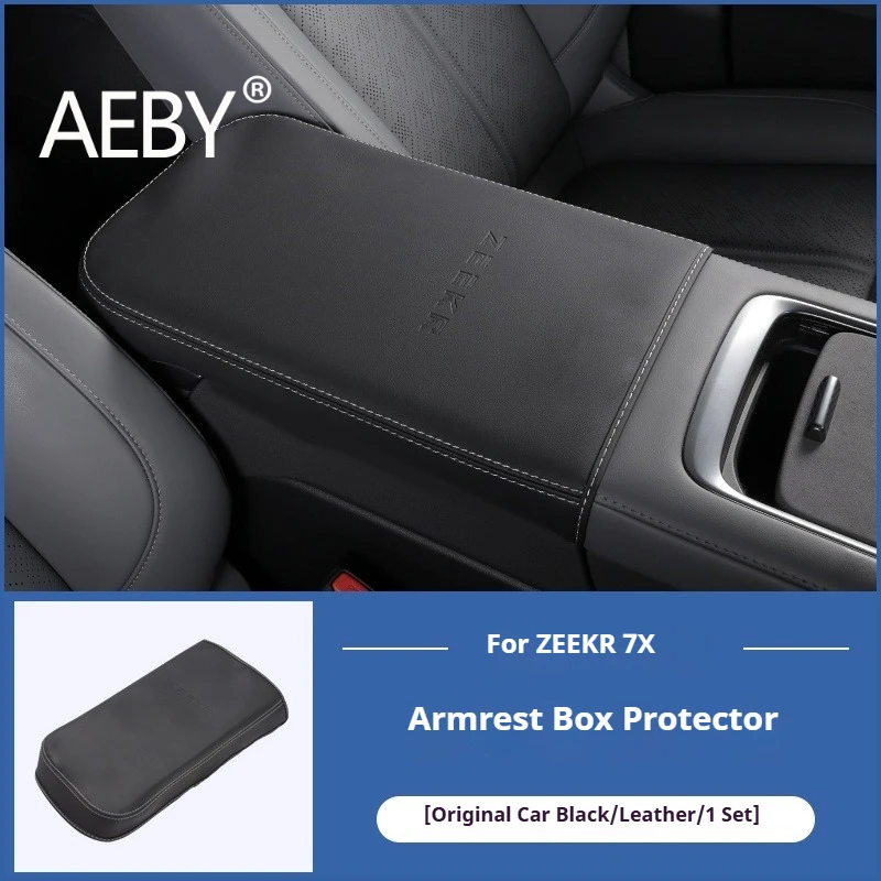 AEBY para ZEEKR 7X 2024 2025 cubierta de caja de reposabrazos de consola central de ajuste personalizado estera protectora antiarañazos accesorios de Interior de coche