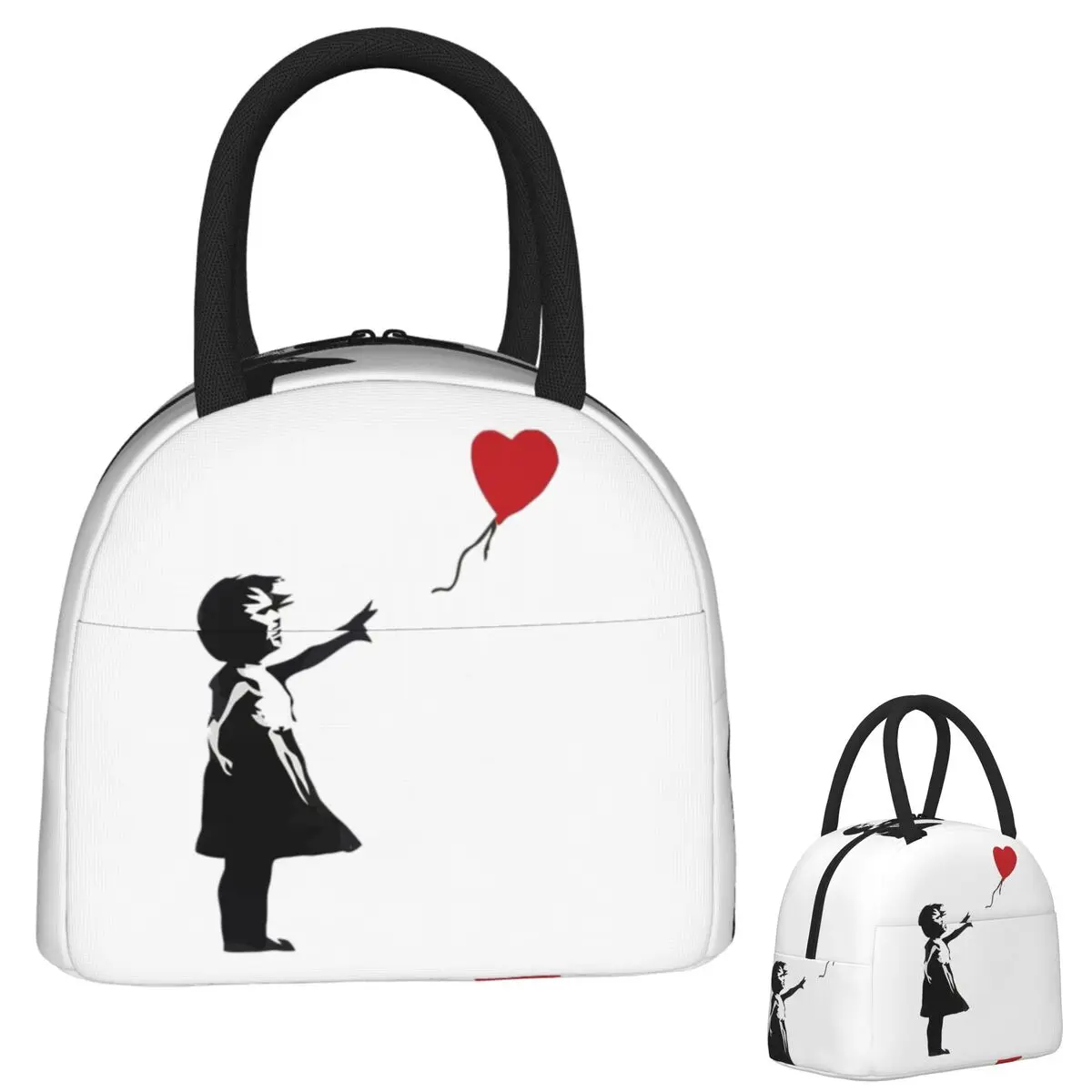 

Бенкси - сумки для обеда с воздушным шаром для девочек, изолированная коробка для бенто, водонепроницаемая сумка для обеда, сумки для пикника, термосумка для женщин, студентов, школы