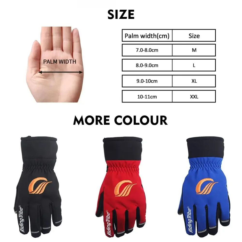 Electric car non-slip touch screen unisex gloves Winter motorcycle bicycle riding skiing outdoor thickened warm gloves MTV-06