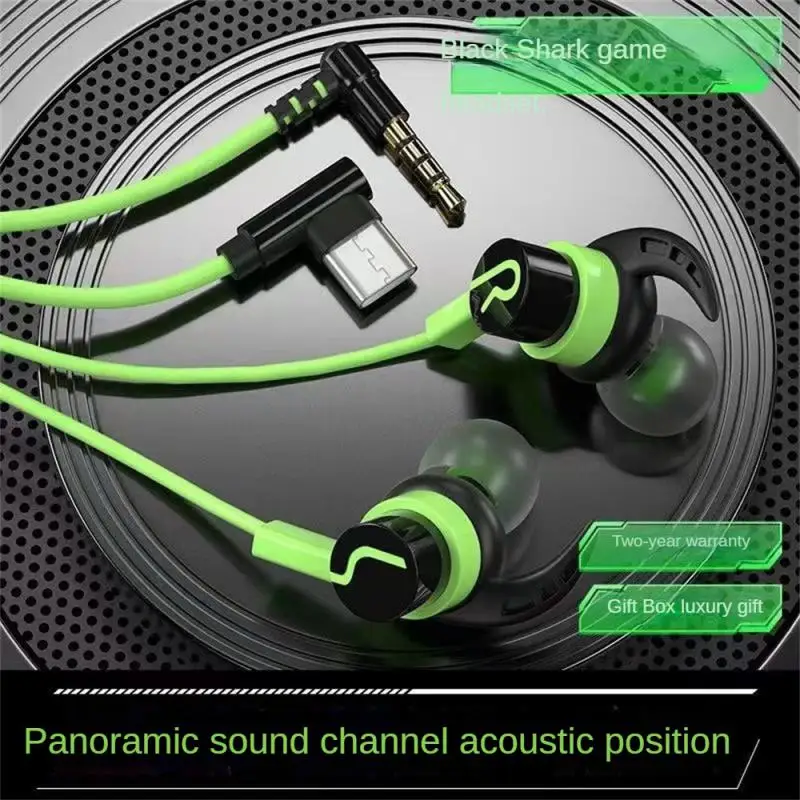 Universal Game Earphones E-Sports Audio Distinguishing Game Headset Wired With Wheat 3.5mm Audio/Type-C Android Plug Earphones