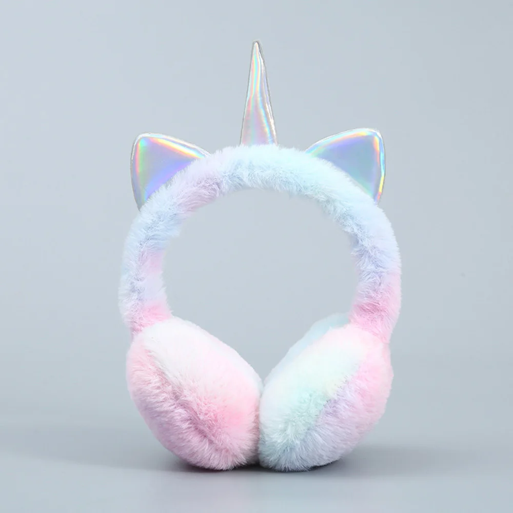 New Plush Winter Warm Earmuffs Women Girls Cat Ears Fluffy Earflap Warmers Outdoor Earmuffs Fluffy Earflap Headband