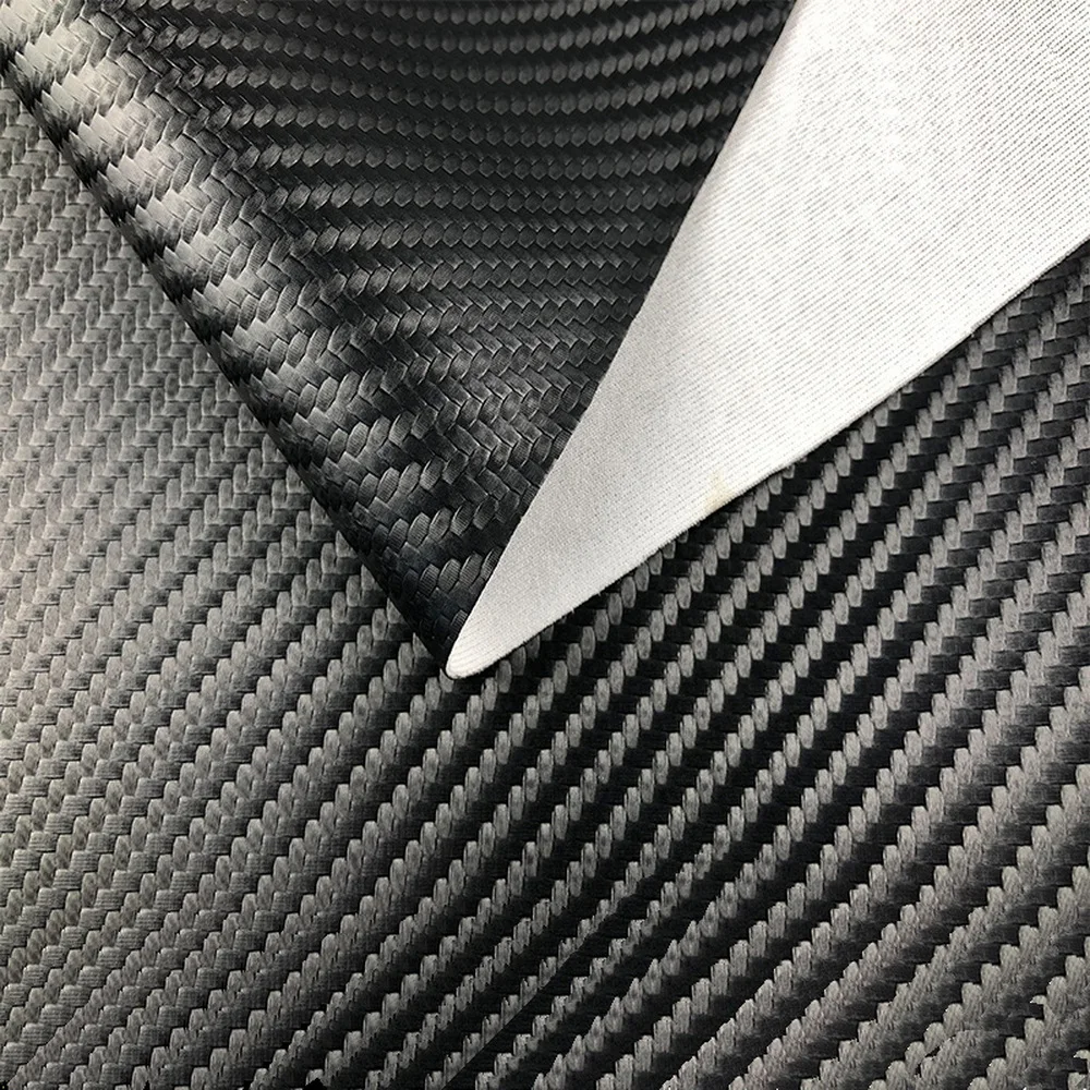 0.8 مللي متر بولي PU ألياف الكربون عالية تمتد محبوك تقليد بولي Leather الجلود للمفروشات الداخلية سيارة الجلود مبطن السيارات DIY الأقمشة