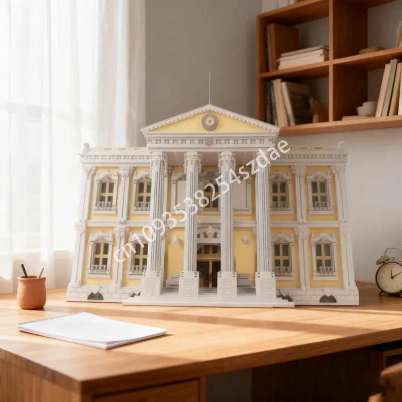 

13861 шт. MOC Court House, модульная модель, строительные блоки, рождественский подарок, конструкция, сборка, идея «сделай сам», развивающие игрушки, кирпич