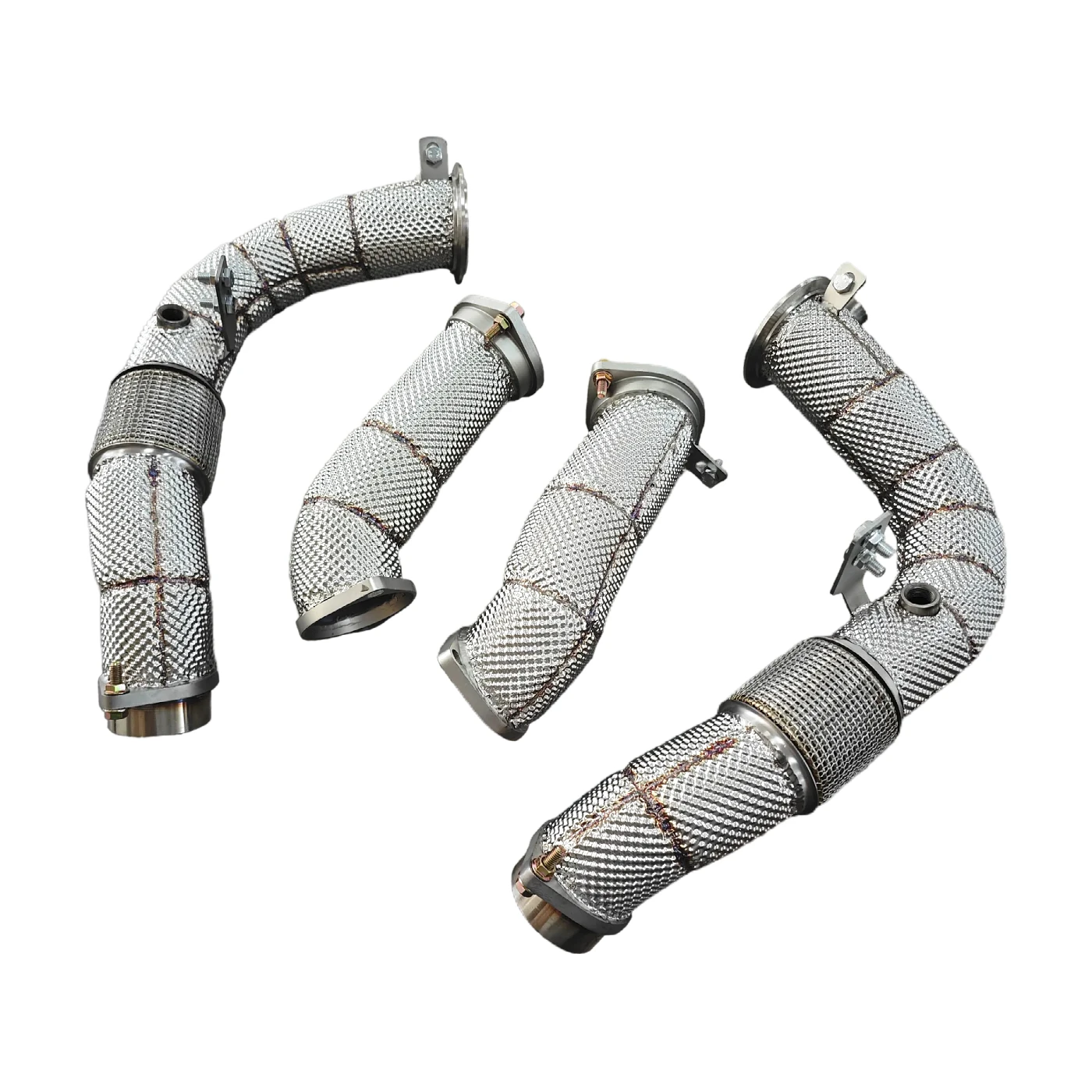 AKS Stainless Steel Heatshield Downpipe For BMW M5 G90 Racing Downpipe