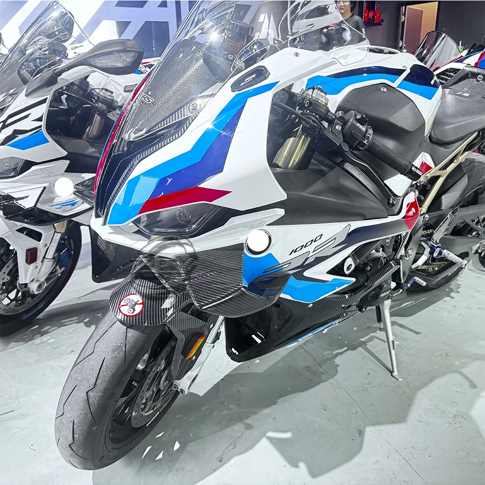 For BMW S1000RR M1000RR 2019-2022 Motos Accessories plastic forward air lip cover fairing Air cutting for reduce wind resistance