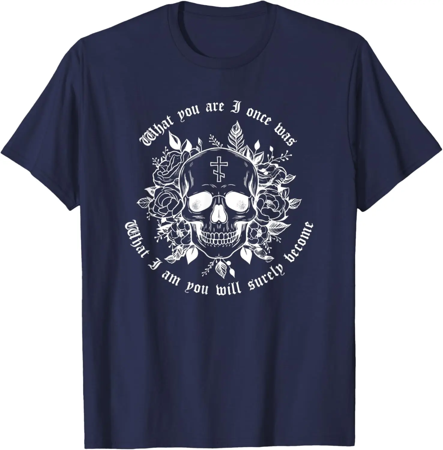 Vintage Remember Death Skull Cross Orthodox Church T-Shirt Short Sleeve Casual 100% Cotton Shirt
