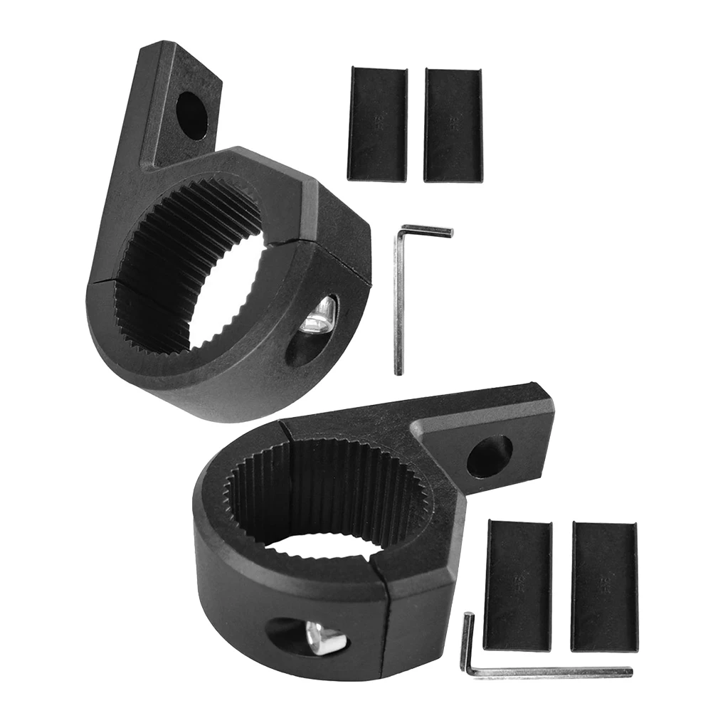 

2pcs Motorcycle Light Mount Brackets Fog Spotlight Tube Clamp Handlebar Sturdy Durable Install Night Riding Outdoor