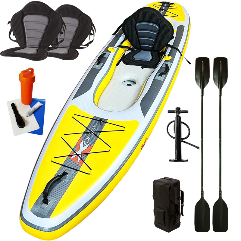 

ZEBEC Kxone Woosung 1 Person New Design Thick Pvc Aquaglide Inflatable Kayak with Transom