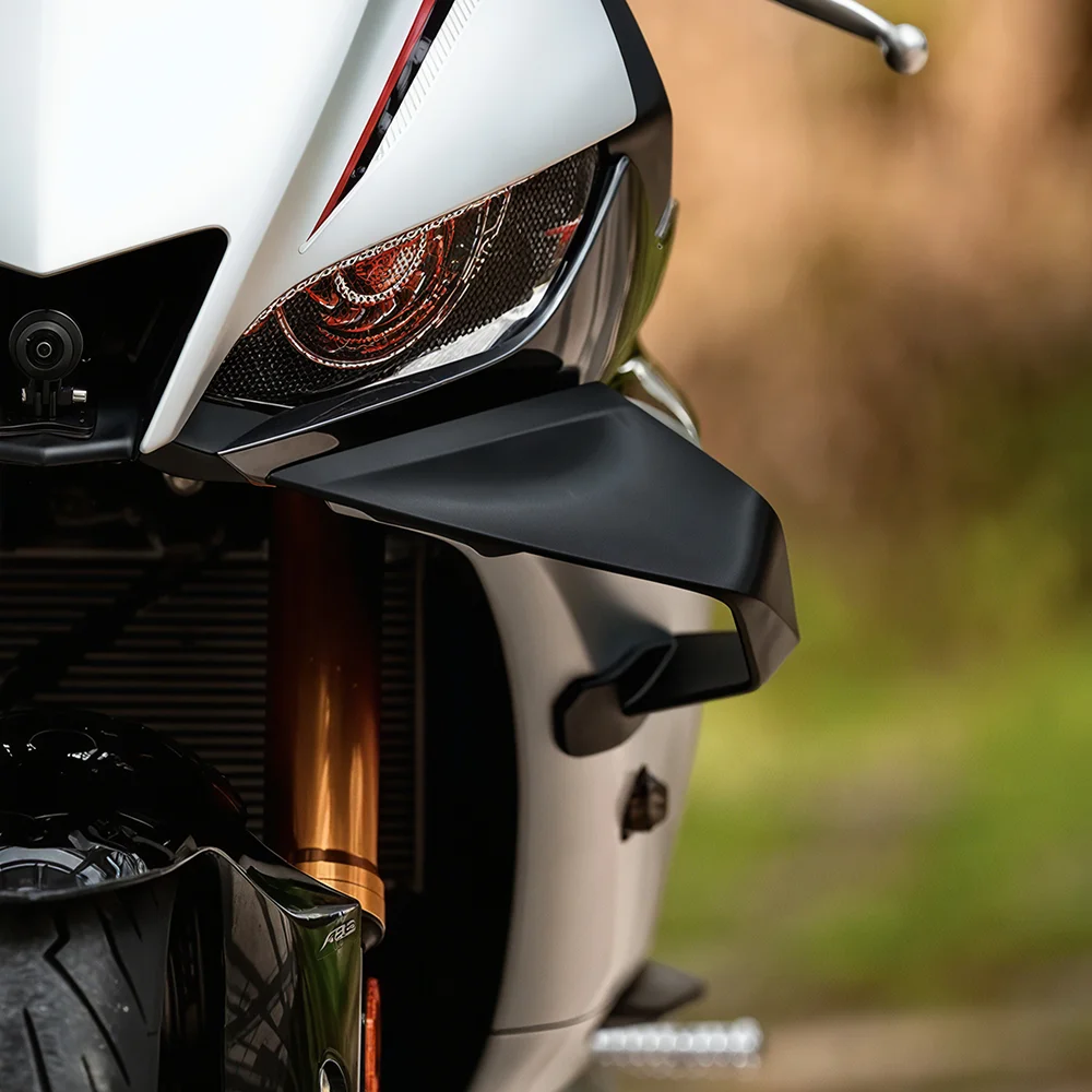 Motorbike Front Spoiler for Yamaha YZF-R25 YZF R3 2019-2024 2023 Fairing Fixed Airfoil Modified Aerodynamic Fins Side Airfoils