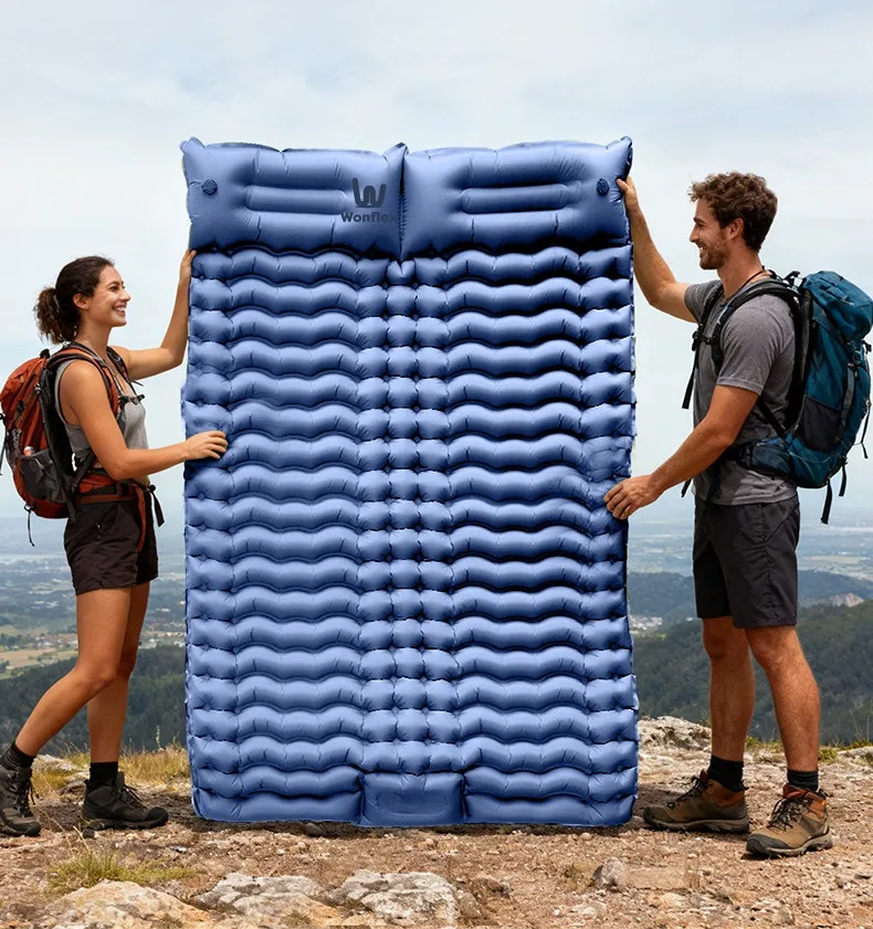 

Camping Portable Carry Butt Cushion Double Inflatable Portable Camping Air Mattress Outdoor Inflatable Mat Sleeping Tent Mattres