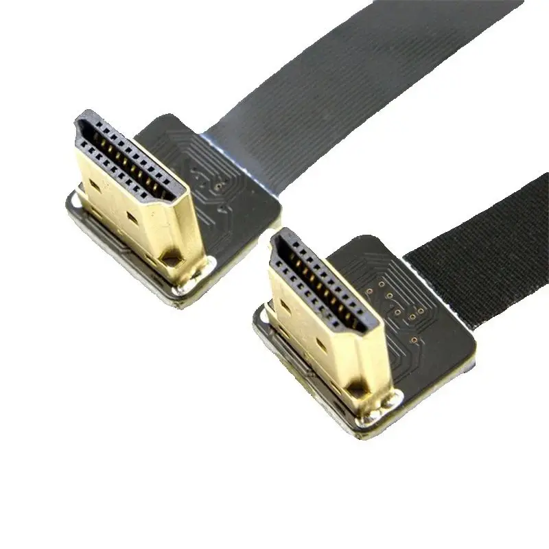 FPV HDTV Male to Female 90 degree Adapter FPC Ribbon Flat Pitch 20pin for Multicopter Aerial Photography