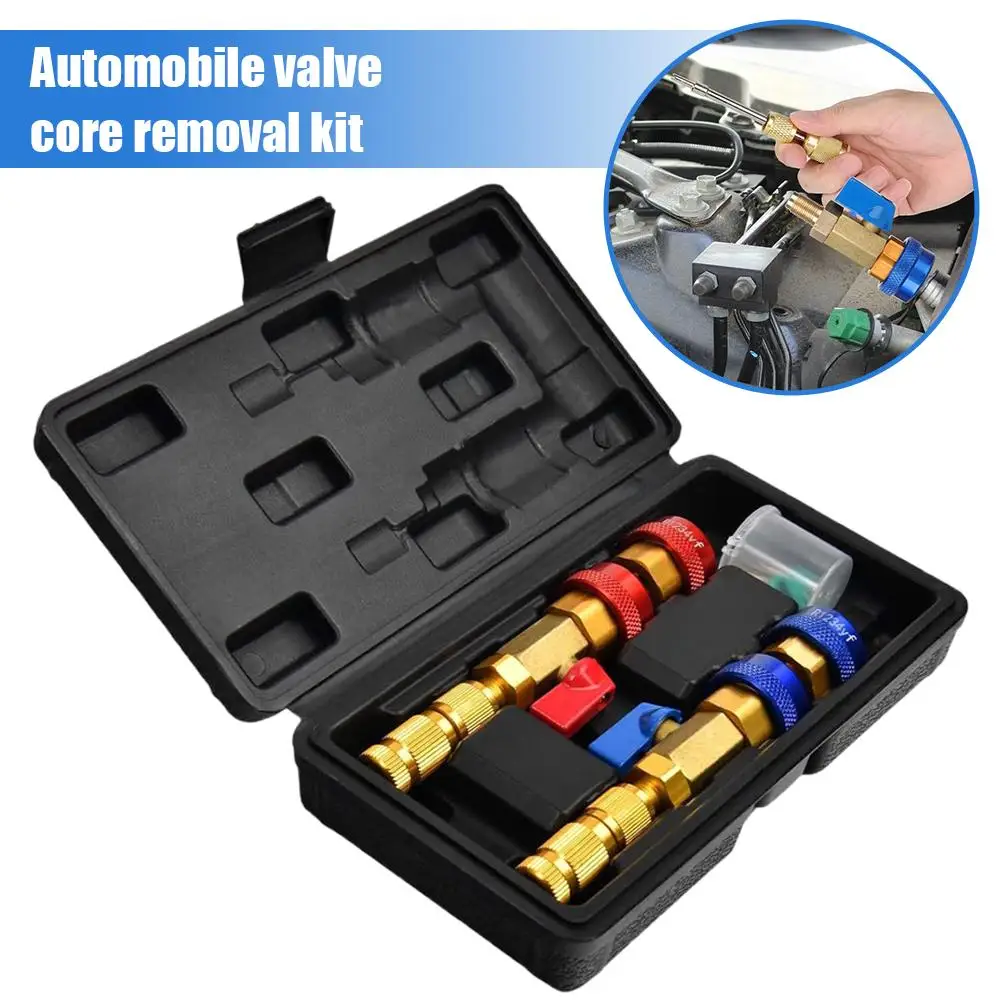 R134a R1234yf Air Condition Core Quick Remover Installer Tool Kit, For Standard And Jra Core Couplers O4y9