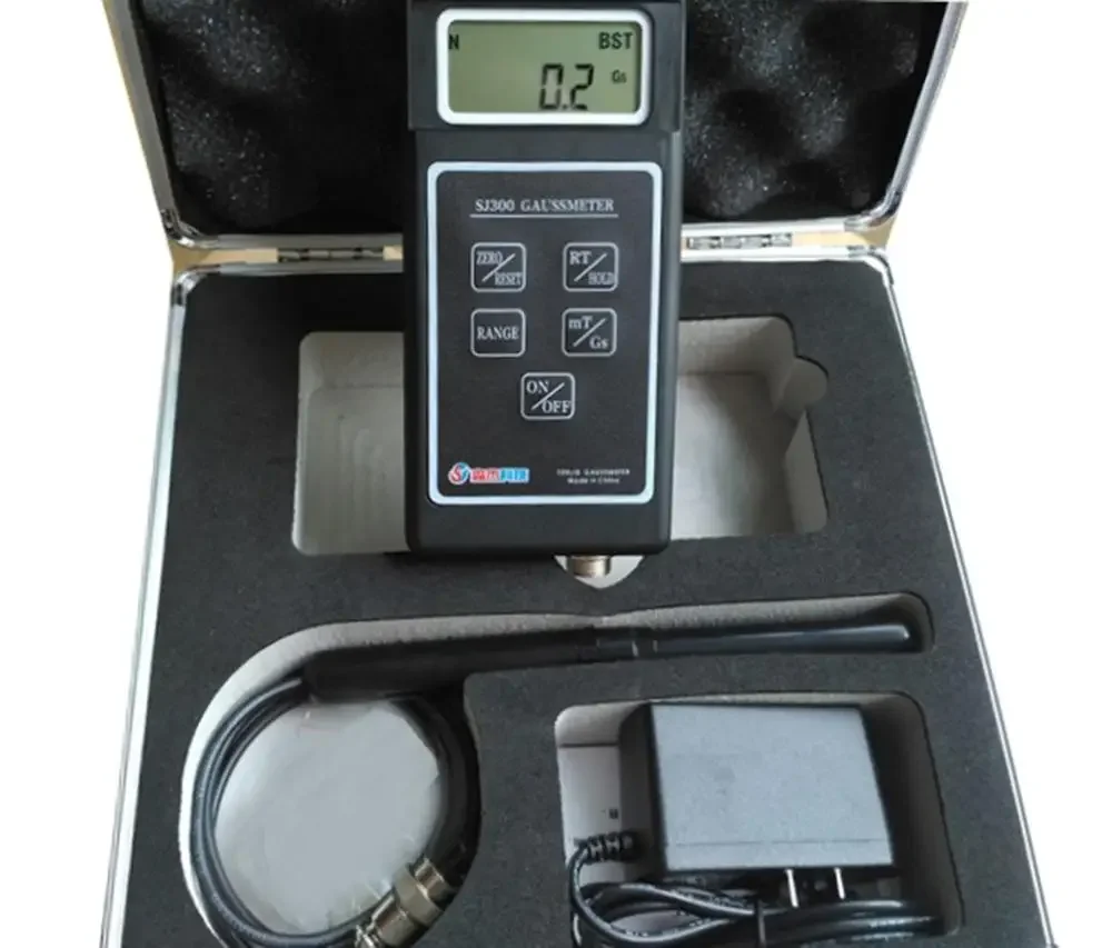 Professional Gauss Meter Gaussmeter Digital Telemeters with handheld static magnetic field tesla tester measurement