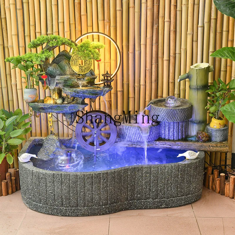 

SM rockery, flowing water fountain, pond, circulating water, living room, balcony, fish tank, courtyard, wealth ornaments