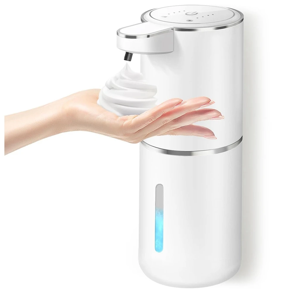 Automatic Soap Dispenser Set - Touchless Foaming Soap Dispenser 400Ml USB Rechargeable Dispenser Set For Bathroom