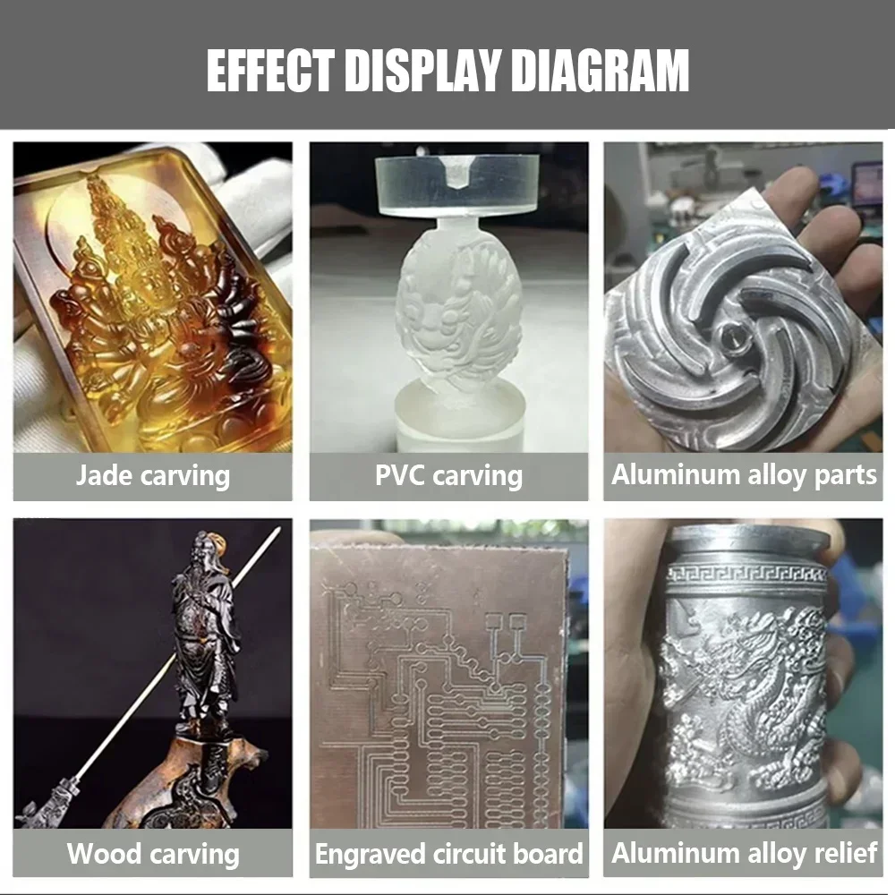 NUOVO HLTNC 3020 3040 4060 6040 3 4 assi Mini macchina per incisione in miniatura da 0,3 kW per router CNC in alluminio legno