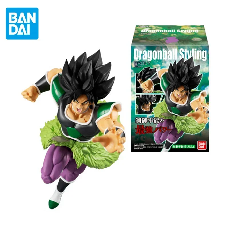 

Bandai Genuine Dragon Ball Anime Broli Action Figures Collectible Model Black Hair Styling Theater Version Toys Gifts for Kids