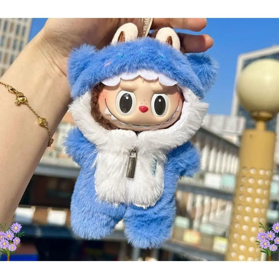 For Labubu Doll Clothes Hoodies Doll Clothes Color Match Hoodies Dolls Accessories Cute Decoration Little Cloths( no doll)