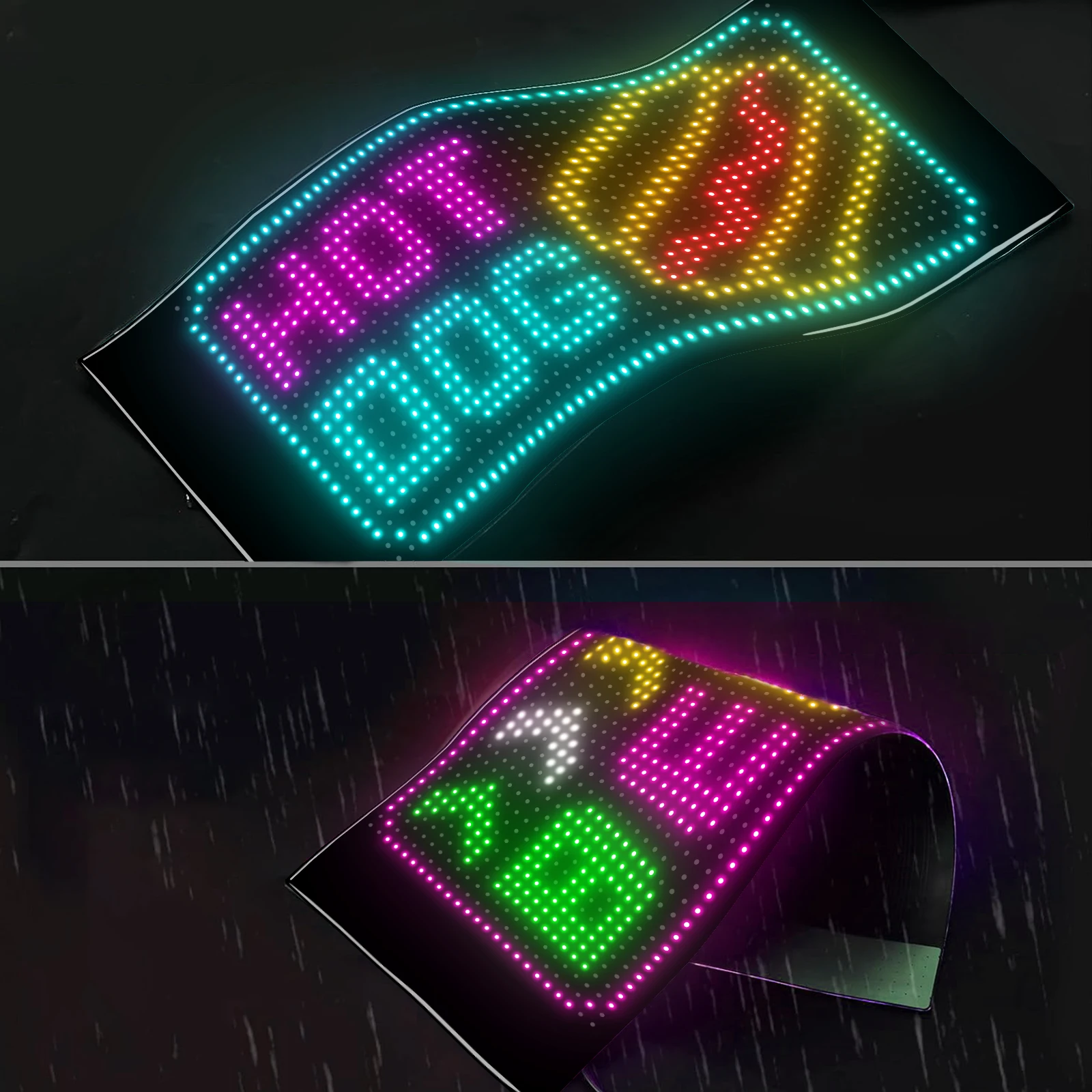 Matrix Pixel Panel Car Windshield Screen Mini Flexible LED Display Board LED Matrix Pixel Panel Car Windshield Screen Soft