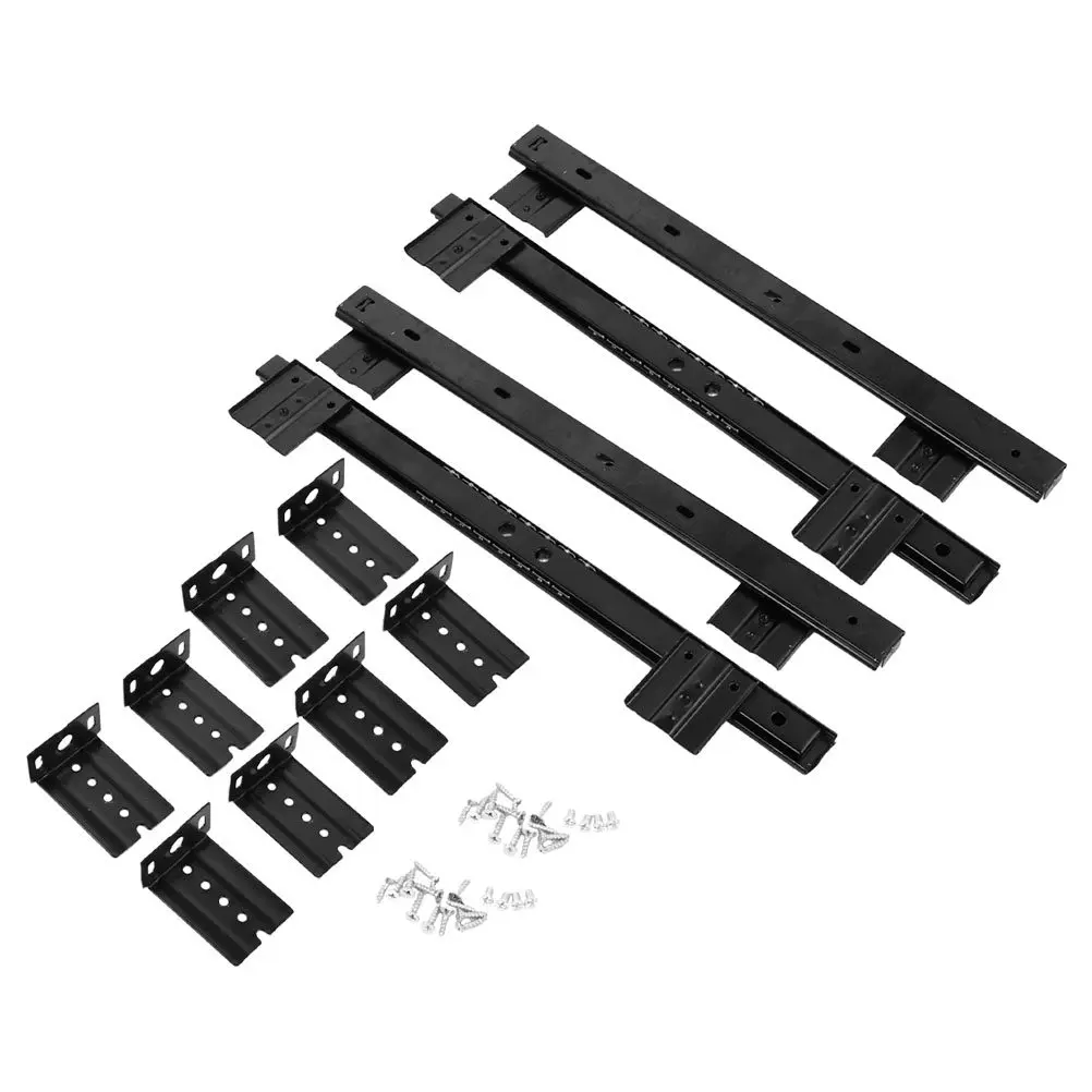 1Set 27In Keyboard Drawer Slide Cold Rolled Steel Smooth Glide Side Mount Full Extension Drawer Rails Keyboard Tray Slides