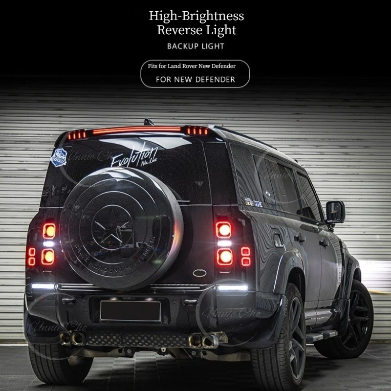 Rear Bumper Brake Light for Land Rover Defender 90 110 130 20-26 3 Modes High Light LED Reversing Lamp Flowing Turn Signal Lamp