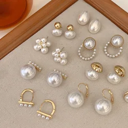 2023 New Style Pearl Earrings Light Luxury High-end French Style Hot Style Earrings For Women Fashionable And Versatile Earring