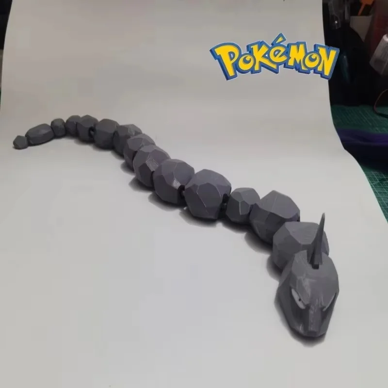 New Pokemon 1:20 Anime Onix Action Figures Pet Cartoon Statue Movability Collection Ornament Decoration Model Toys Child Gift
