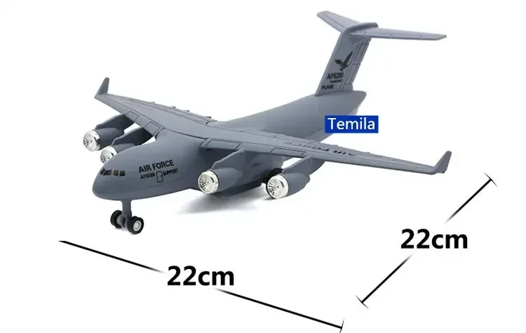 Electronic Sound & Light C-17 C17 air force transport aircraft Alloy model Military enthusiast airplane plane collection model