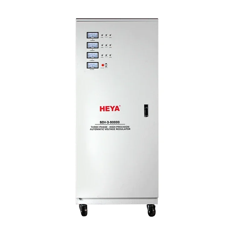 90KVA 100KVA 3 Phase 380VAC Servo Motor Copper Coil Industrial Power Automatic Voltage Regulators Stabilizers AVR