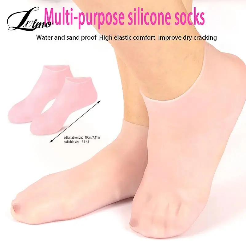 

Exfoliating and Preventing Dryness Spa Silicone Socks Moisturizing Gel Socks Cracked Dead Skin Remove Protector Foot Care Tools