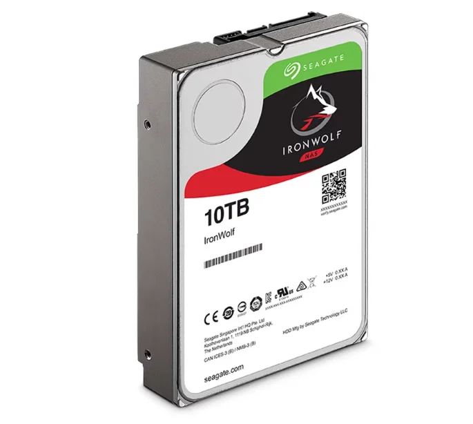 محرك الأقراص الصلبة الجديد لـ Seagate 10 تيرا بايت 3.5 بوصة 256 ميجابايت 7200 دورة في الدقيقة للقرص الصلب الداخلي لمحرك الأقراص الصلبة NAS لـ ST10000VN0008