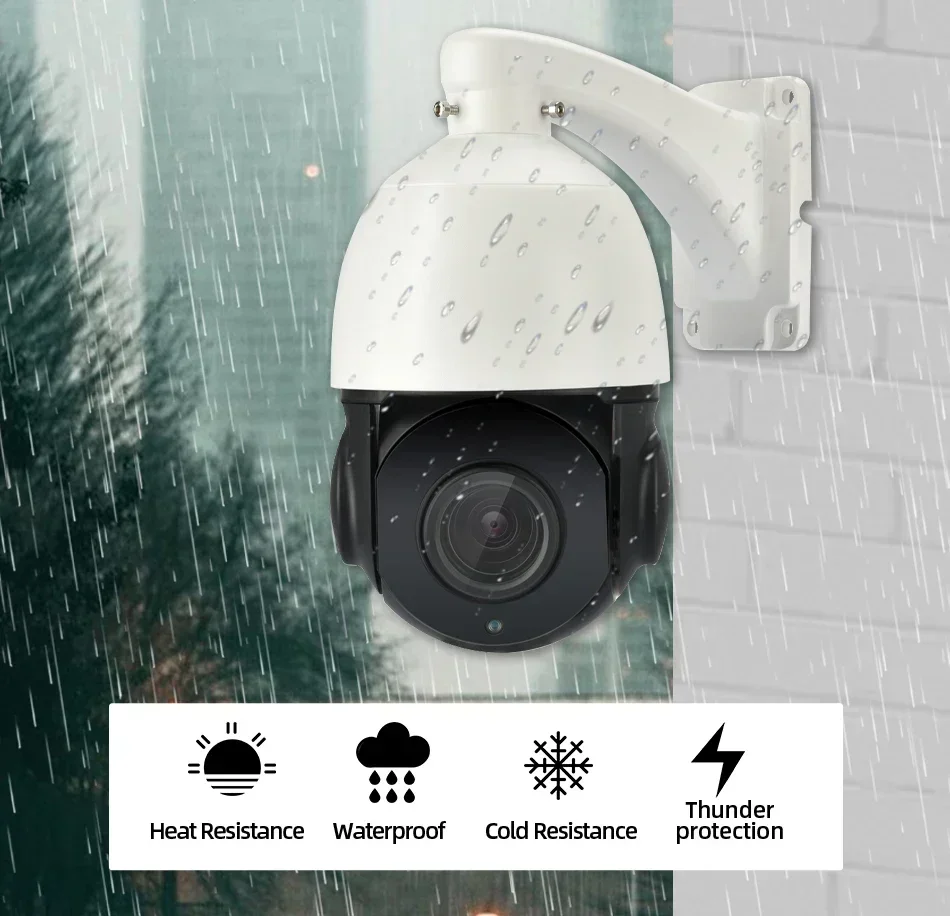 38X Zoom PTZ AHD Speed Dome Camera System 8CH 5MP Outdoor Waterproof Analog Camera Security Surveillance System CCTV DVR Kit
