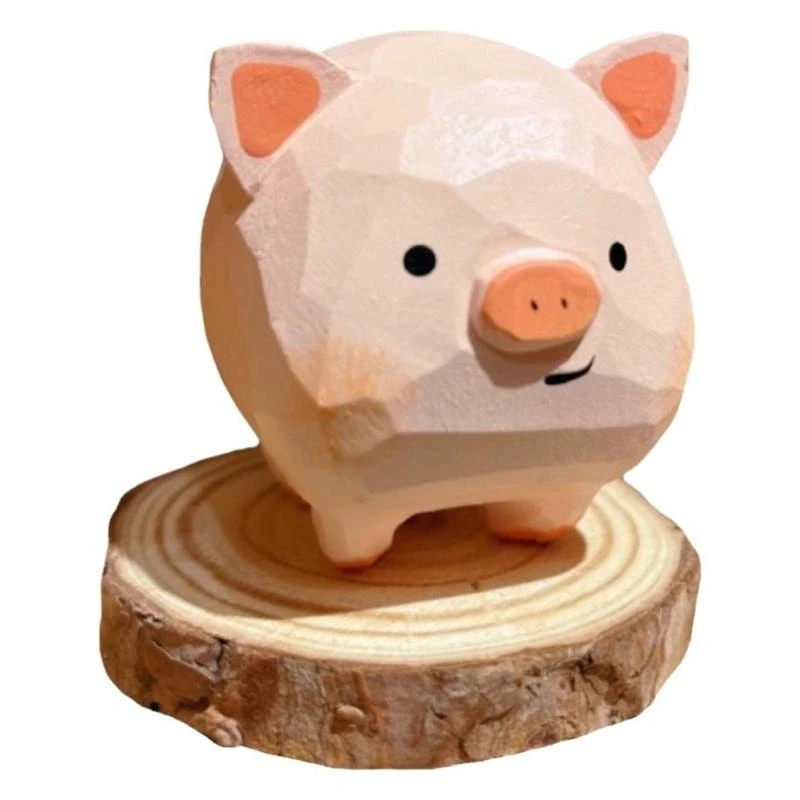  Creative Piggy Statue Carving Porky Ornament Birthday Gift Christmas Gift