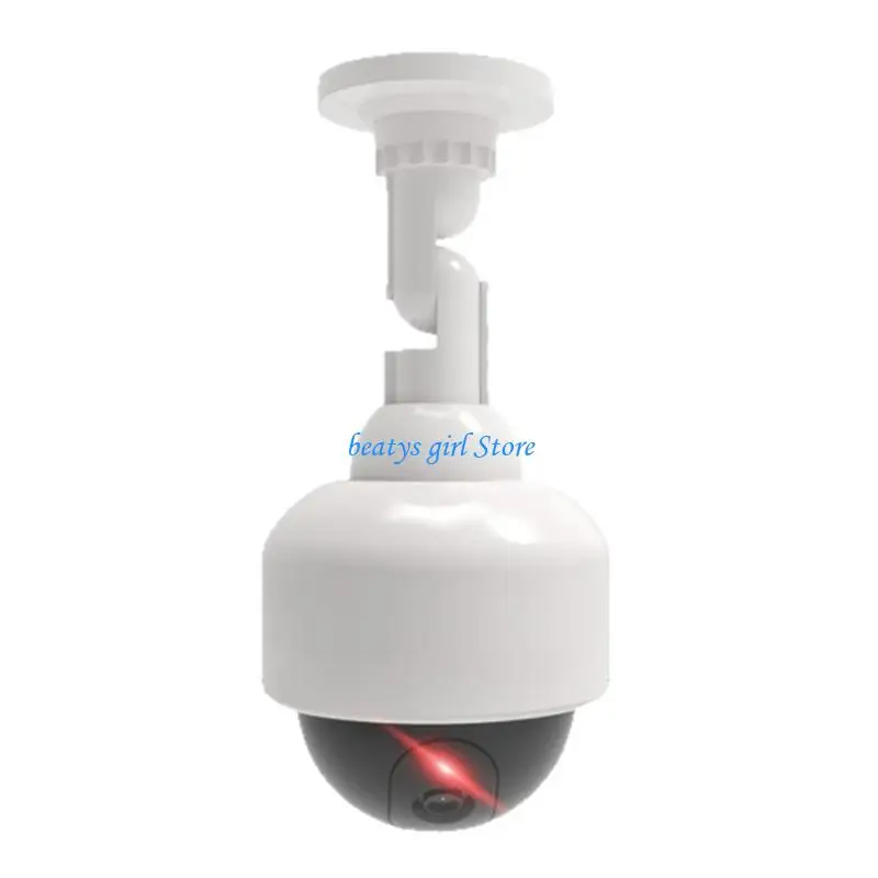 C7AB Solar Powered Simulated Surveillances Camera CCTV Security Camera Simulation Monitor with LED Light Dummy Dome Camera