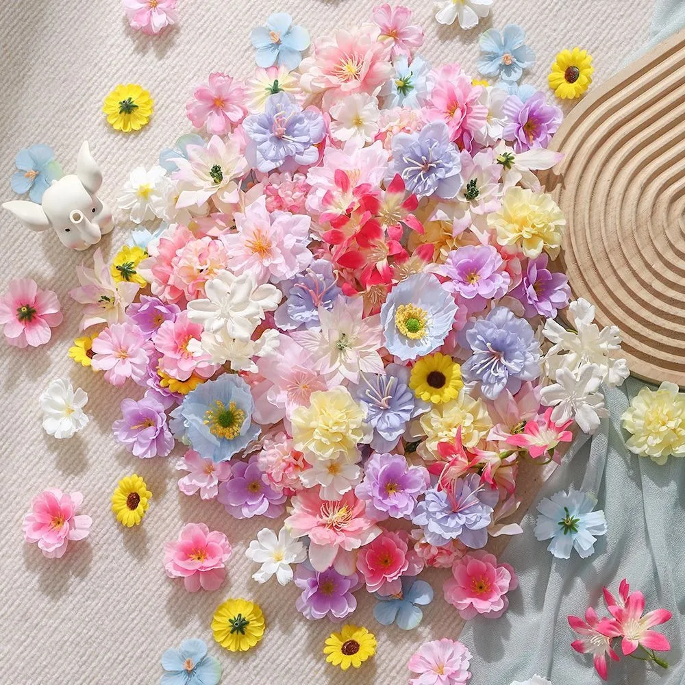 20/50 Stück künstliche Blumen aus Seide, künstliche Blumen für Zuhause, Raumdekoration, Hochzeit, Braut, Dekoration, DIY, Basteln, Geschenke, Zubehör – Detail 5