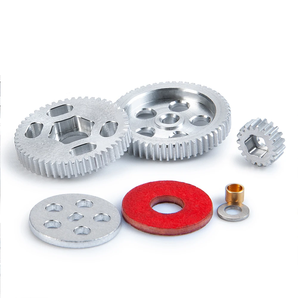 MIBIDAO Aluminum Transmission Gearbox Gear Pack for Axial SCX24 Deadbolt Chevrolet Wrangler Gladiator Bronco 1/24 RC Crawler Car