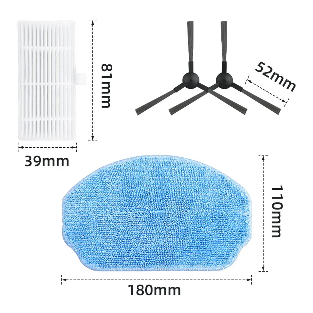ชุดแปรงถูผ้าตัวกรองสำหรับ I2A ชิ้นส่วนเครื่องดูดฝุ่นของใช้ในครัวเรือนหุ่นยนต์ดูดฝุ่น