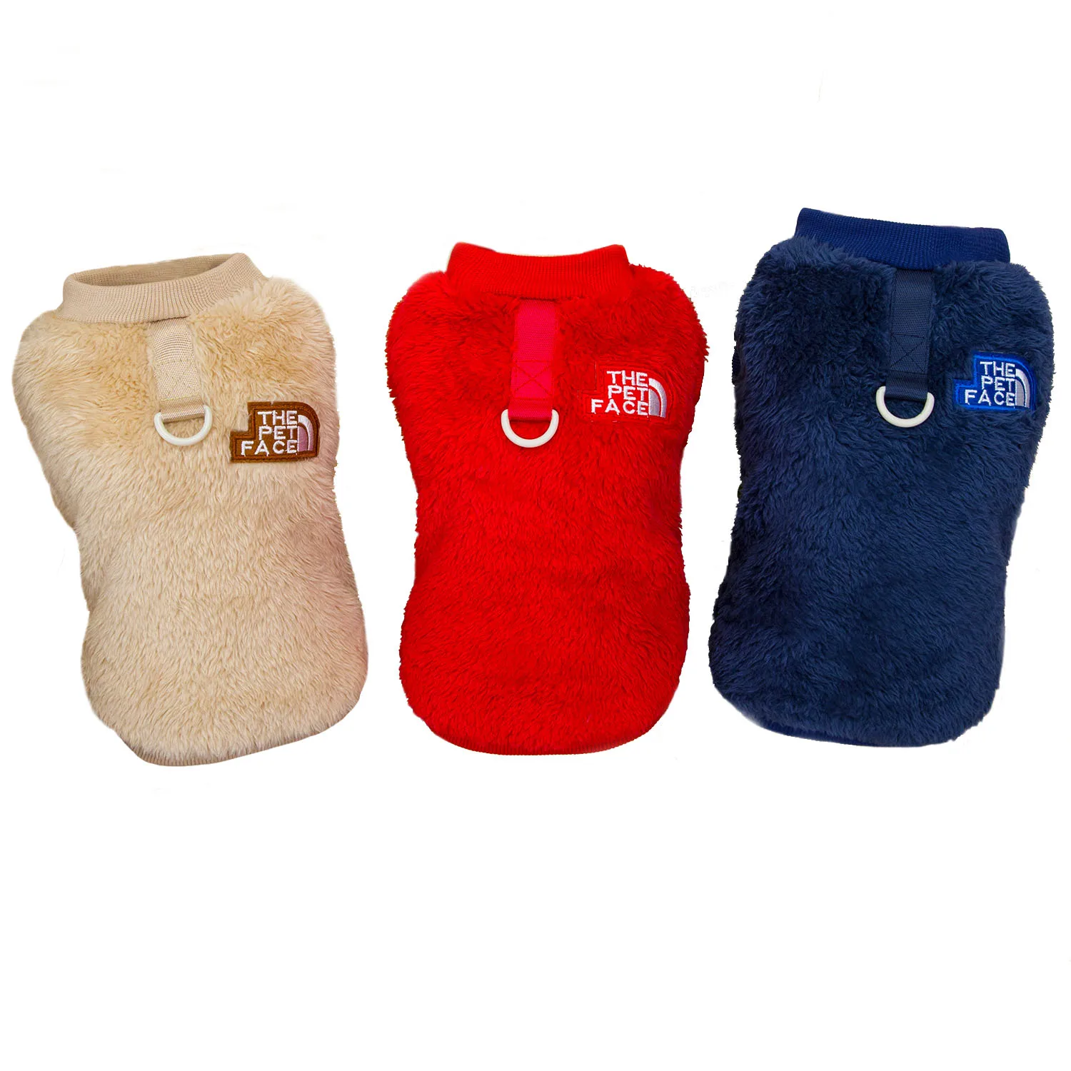 2024 New Dog Clothes Winter Dog Sweater for Small Dogs Warm Thermal Fleece Puppy Pullover Yorkie Chihuahua Pet Apparel