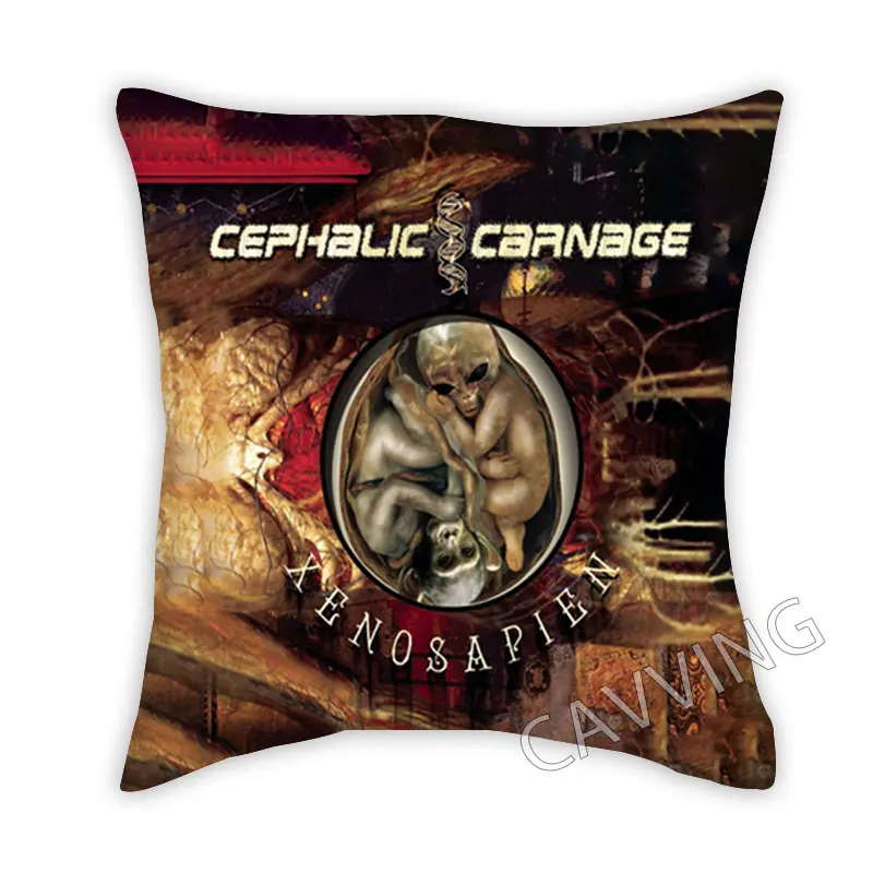 CEPHALIC CARNAGE BAND  3D Printed Polyester Decorative Pillowcases Throw Pillow Cover Square Zipper Cases Fans Gifts Home Decor