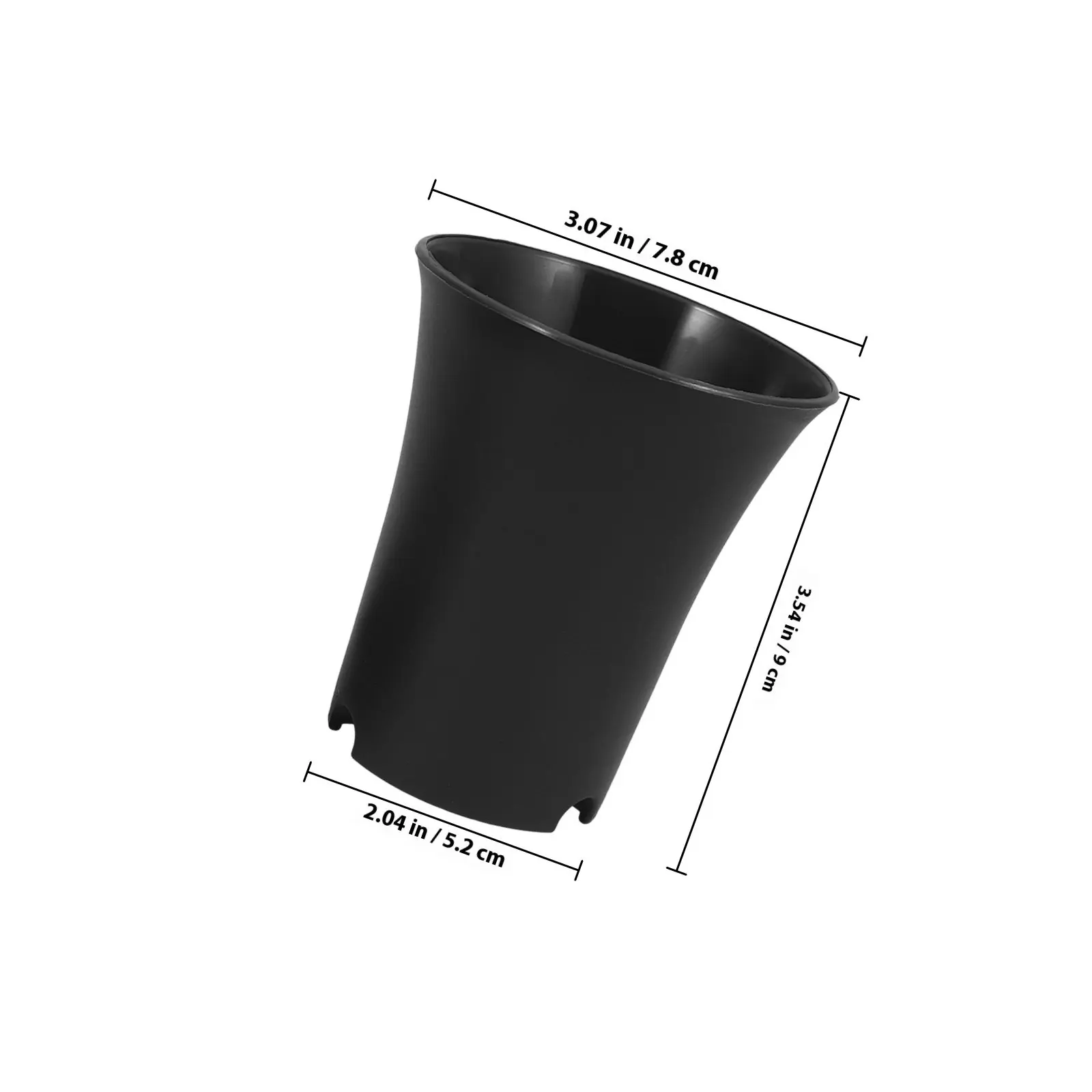 Plastic Flower Pots 10 Pack Small Nursery Planters with Drainage Holes and Saucers for Indoor Succulents