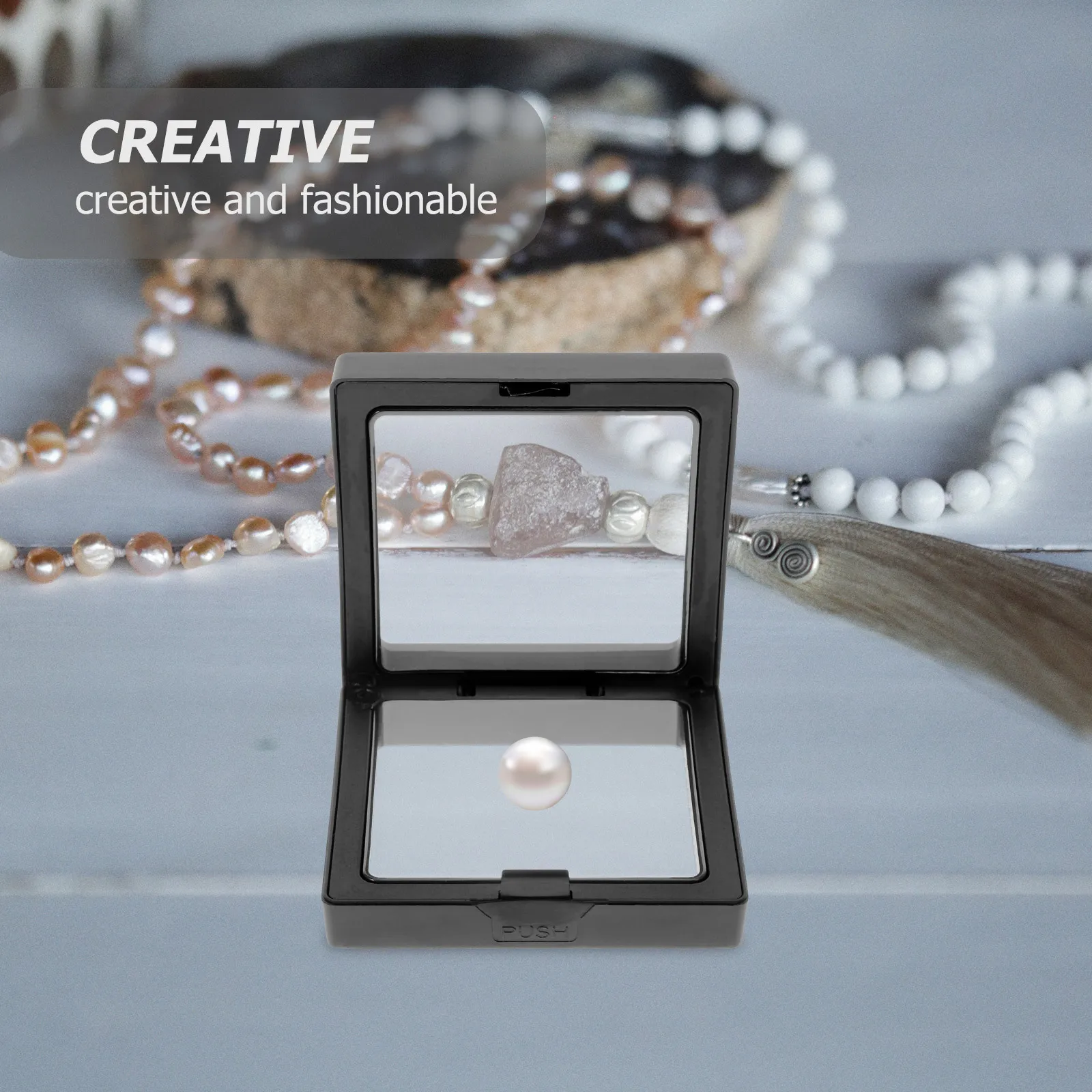 

6 set Transparent Pe Film Display Box For Ring Bracelet Storage Plastic Jewelry Gift Case, Jewelry Packaging Display Tool