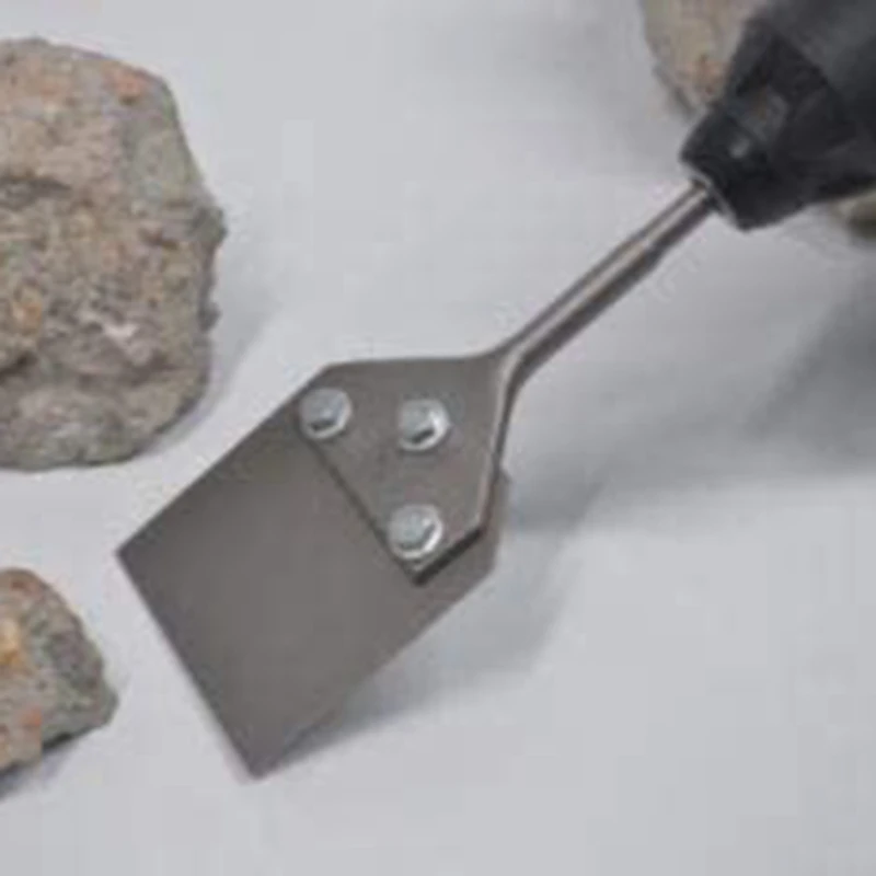 Flocons de carreaux larges et retrait d'adhésif, convient aux marteaux de démolition à distance SDS-Plus et aux perceuses à marteaux, 4 po