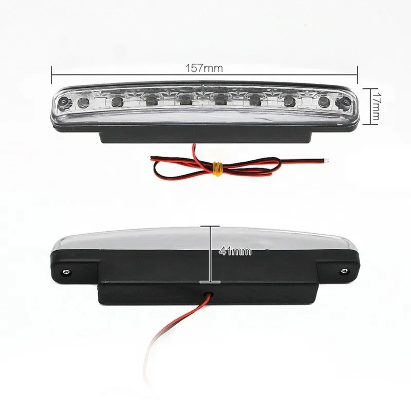 2PCS 8LED Daytime Running Lights Auto Assembly Styling Super Bright White External 12V DRL Running Light